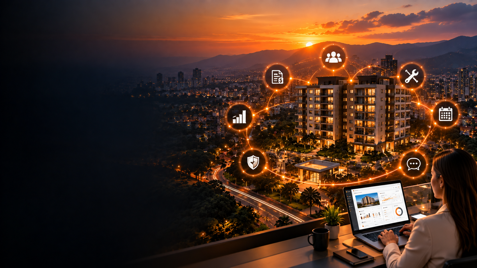 Conjunto residencial conectado digitalmente y administradora usando PH360°